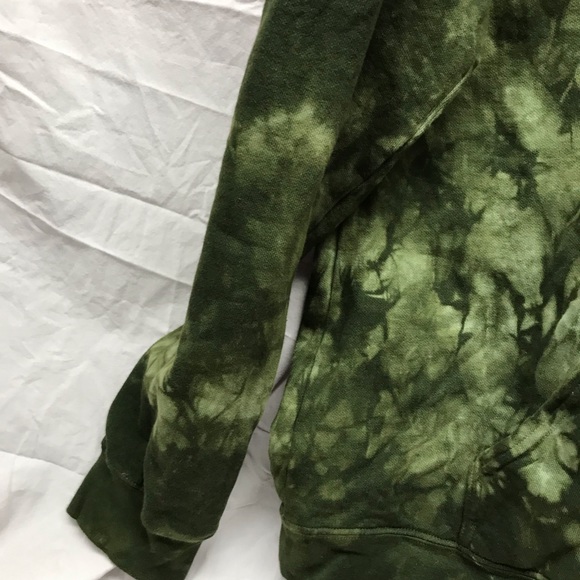 Organic Dye Green Cloud Wash Comfort Colors Hoodie Zip Sweatshirt S & M… - Picture 6 of 9